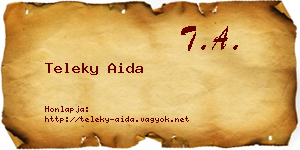 Teleky Aida névjegykártya